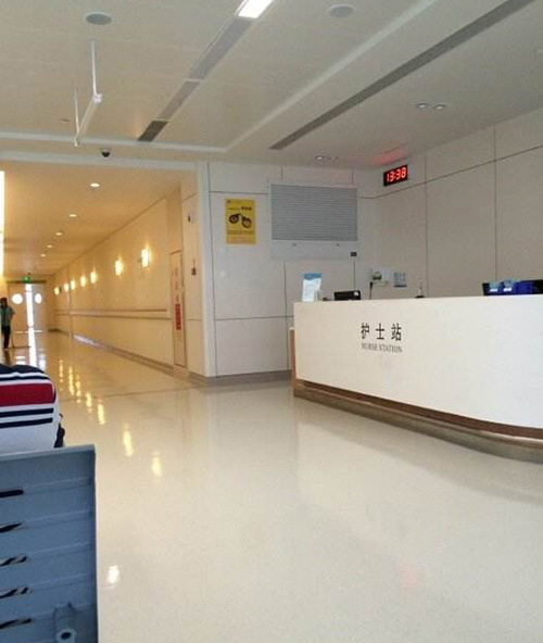 采用好色先生视频下载防火板装修的香港大学深圳医院护士站